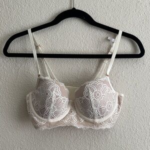 Aerie Balconette Lace Bra - Cream